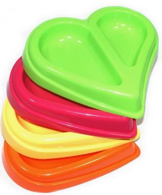 Dingo miska plastikowa "SERCE" podwójna 0,45 L - 17179