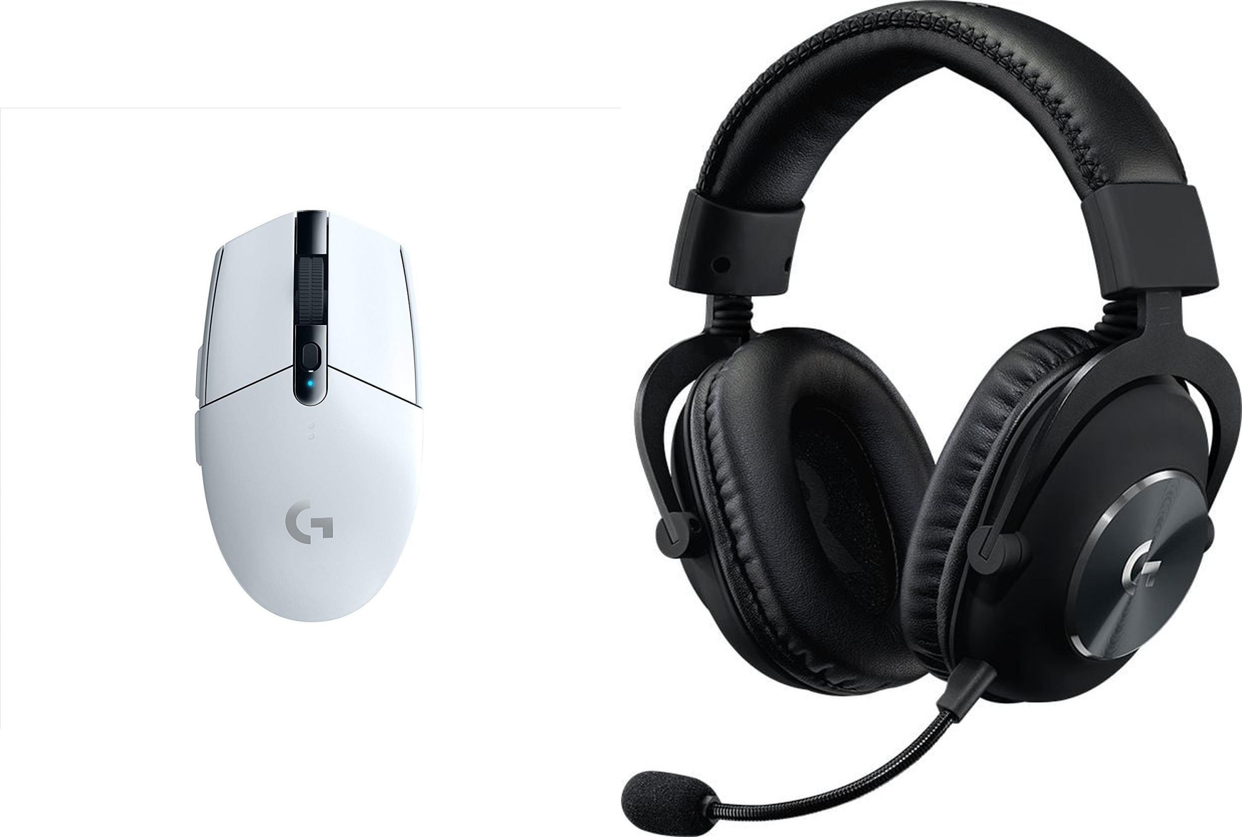 Mysz Logitech G305 Lightspeed Biała (910-005291) + G Pro X Czarne (981-000818)