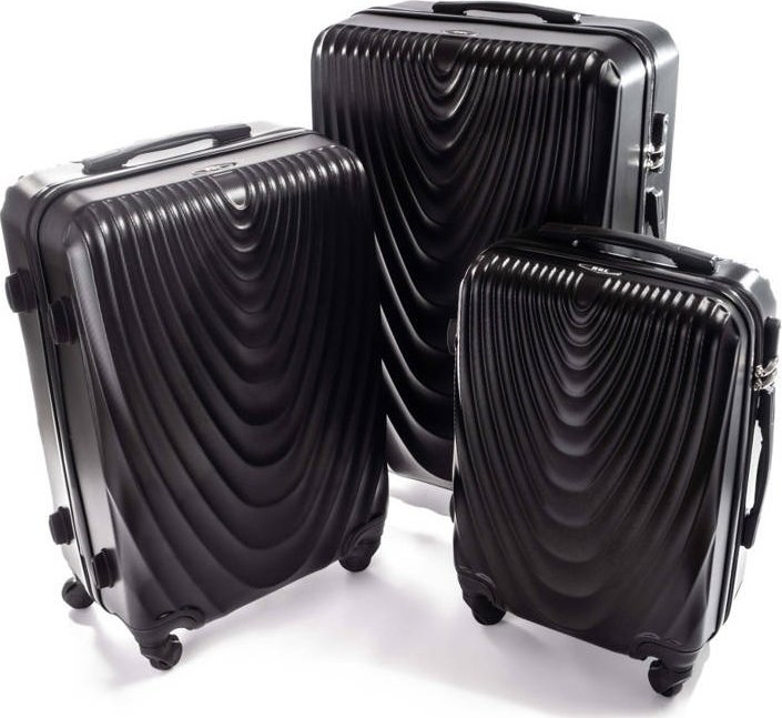 Pellucci RGL 663 Zestaw 3 walizek czarne