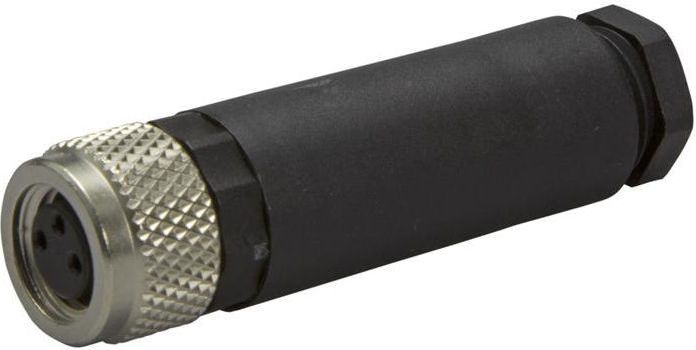 Phoenix Contact Gniazdo wtykowe 3-pinowe proste M8 mosiądz przyłącze 0,14-0,5mm2 SACC-M 8FS-3CON-M-SW (1506888)