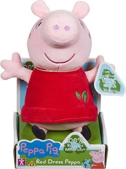 Tm Toys Maskotka Świnka Peppa czerwona sukienka 20cm Eko plusz 07356