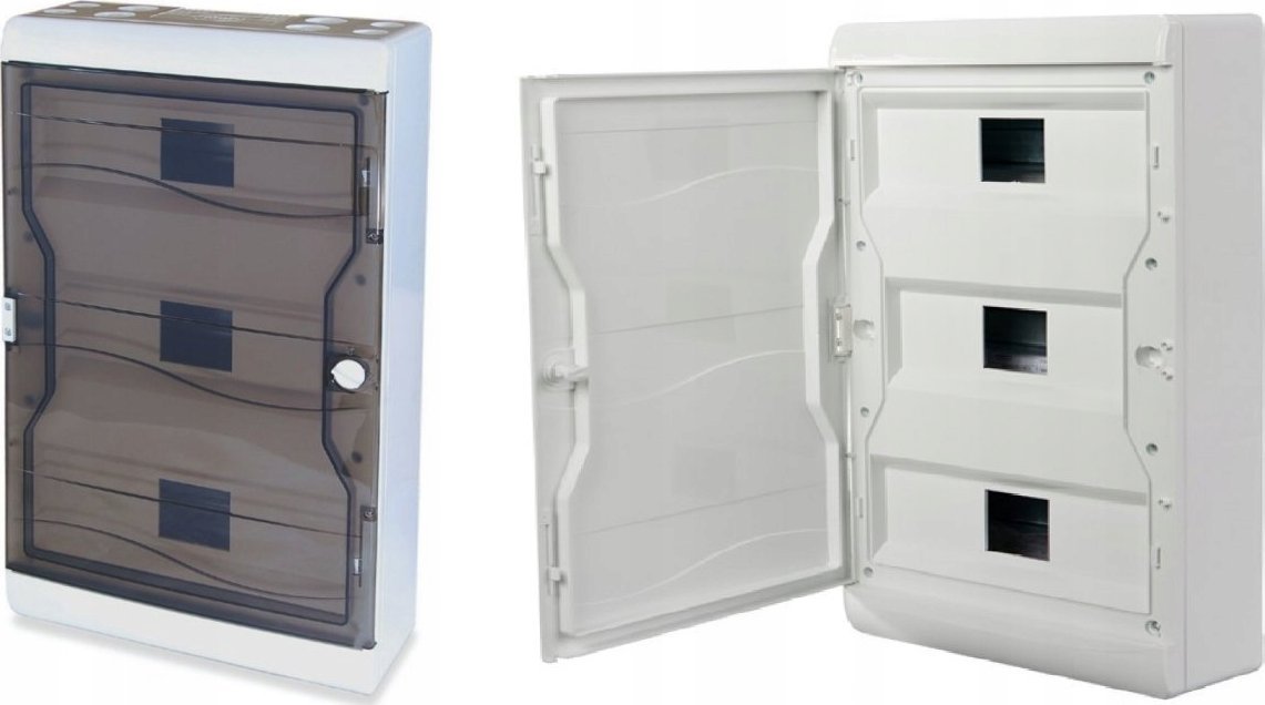 Tarel Rozdzielnica modułowa 2x13+1x11 natynkowa zaciski PE i N 4x26+52x10mm2 IP40 matowa biała 6672-137