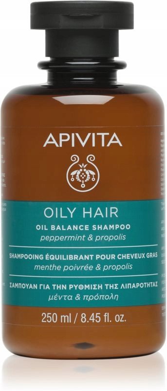 APIVITA_Oil Balance Shampoo with Peppermint & Propolis szampon regulujący przetłuszczanie z Miętą i Propolisem 250ml