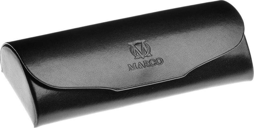 Kemer Czarne skórzane etui na okulary wykonane ze skóry bydlęcej włoskiej