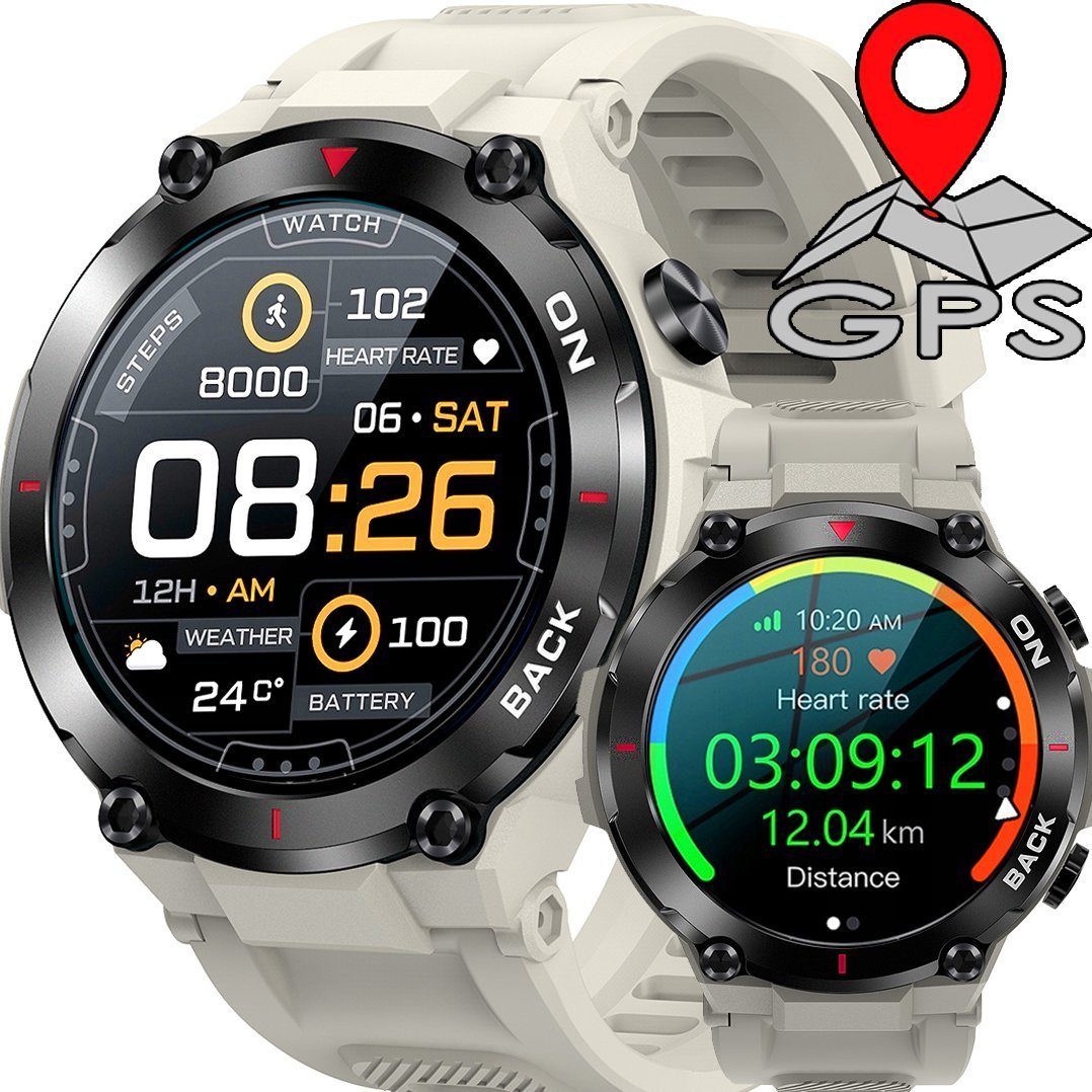 Smartwatch Gravity Hexal-4 Beżowy