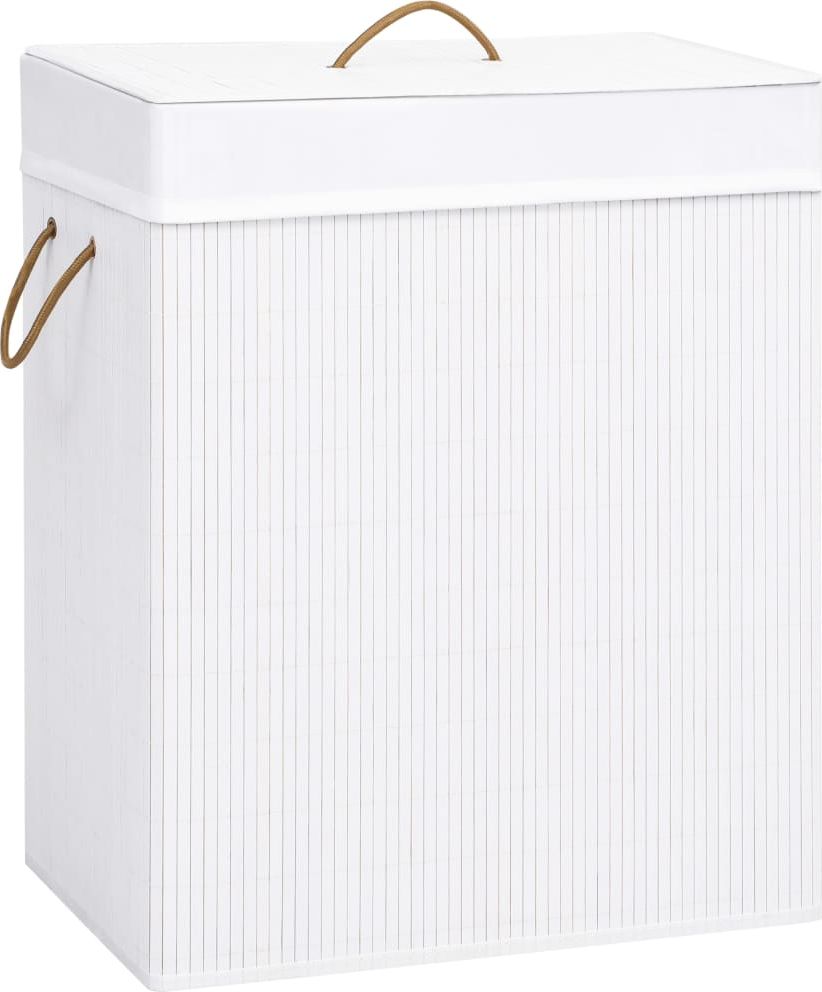 Kosz na pranie vidaXL 100L biały (320744)