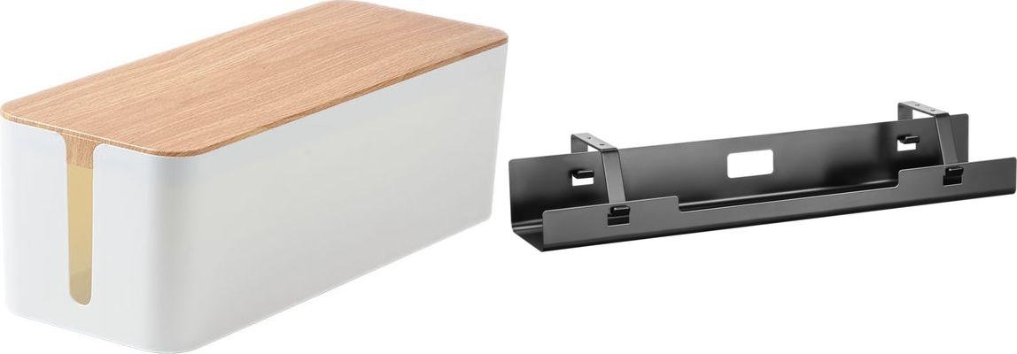 Organizer Mozos Organizer Mozos Maskownica Biały 1 sztuka (KBO-LW-WOOD) + Organizer Czarny 1 sztuka (OCUD11-BK)