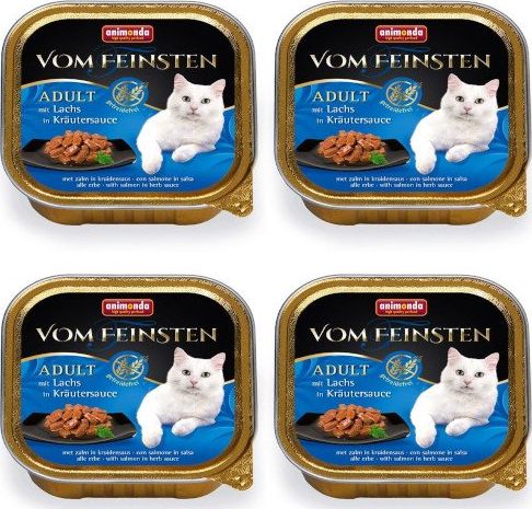 Animonda ANIMONDA Cat Vom Feinsten adult NoGrain Łosoś w sosie ziołowym 32x100g SUPER CENA