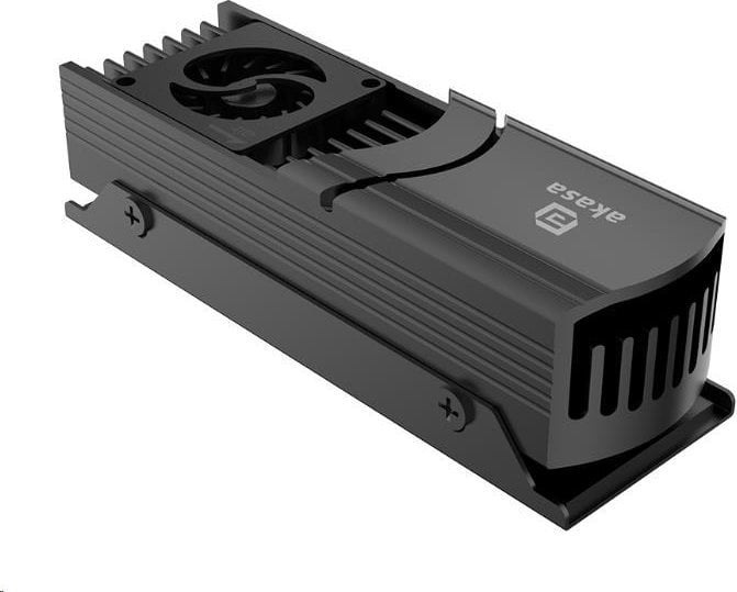 Akasa AKASA chladič SSD Gecko Pro LX, Active Cooling for M.2 NVMe PCIe 5.0