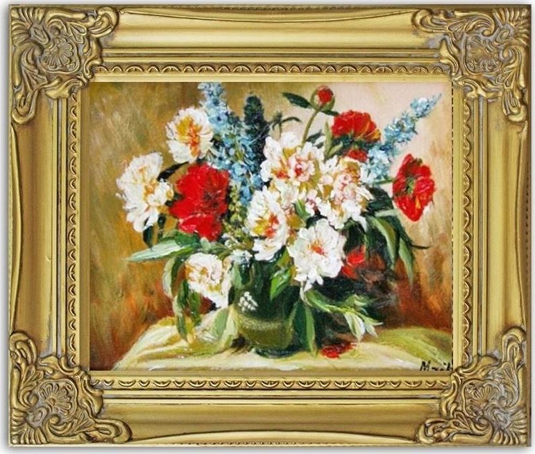 GO-BI Obraz Bukiety mieszane ręcznie malowany 27x32cm uniwersalny