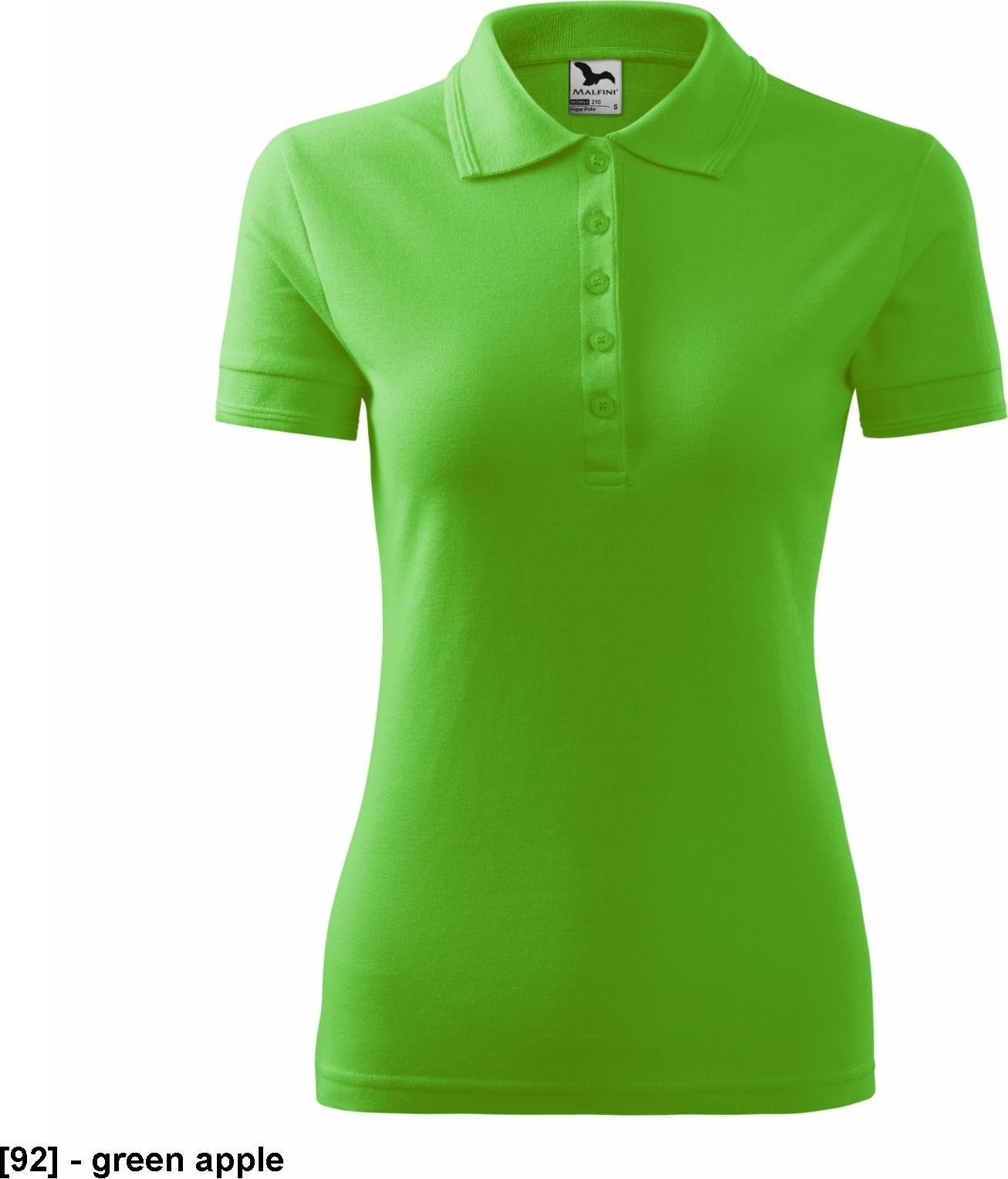 MALFINI Pique Polo 210 - ADLER - Koszulka polo damska, 200 g/m - green apple 2XL