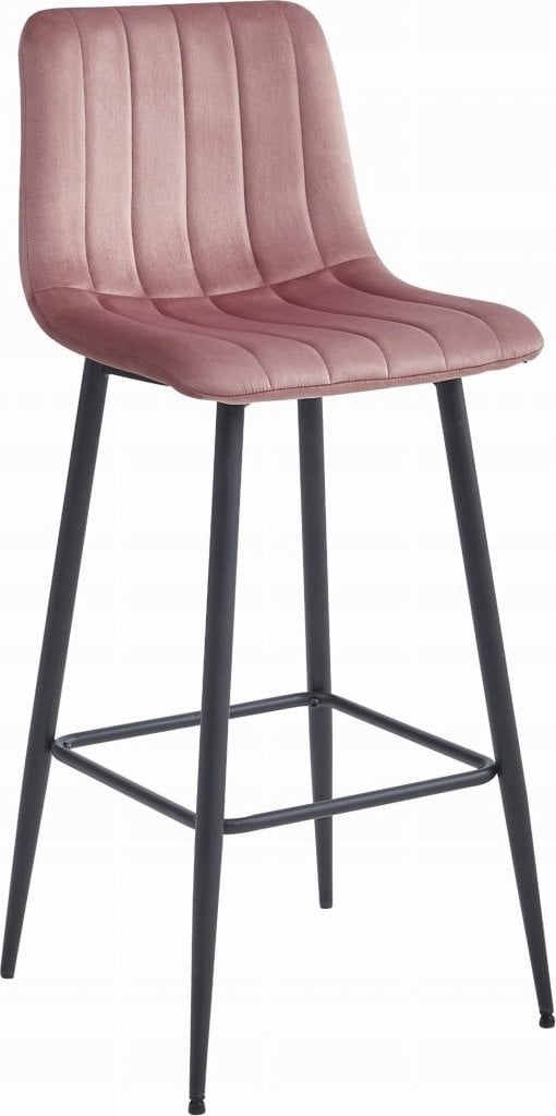 Leobert Hoker POZZA - aksamit ciemny róż / nogi czarne x 1