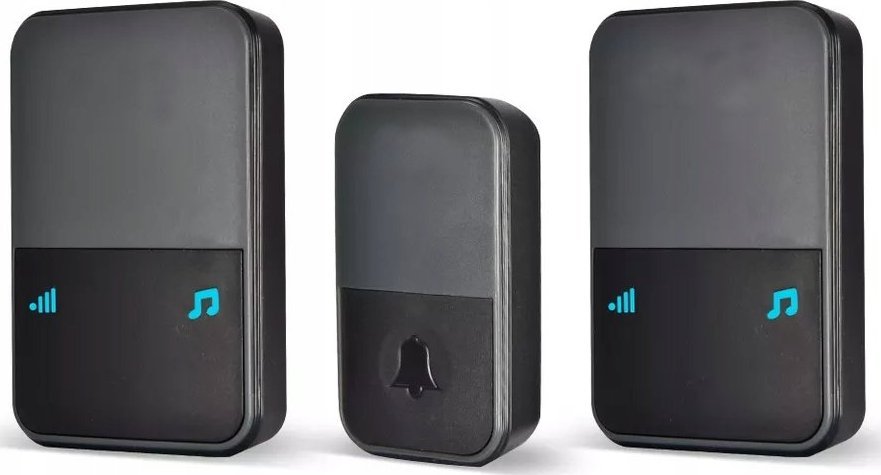 Spreest Dzwonek bezprzewodowy do drzwi + 2xOdbiornik 300m