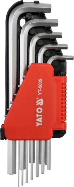 Yato Zestaw kluczy imbusowych hex typ L 1/16-3/8" 12szt. (YT-5835)
