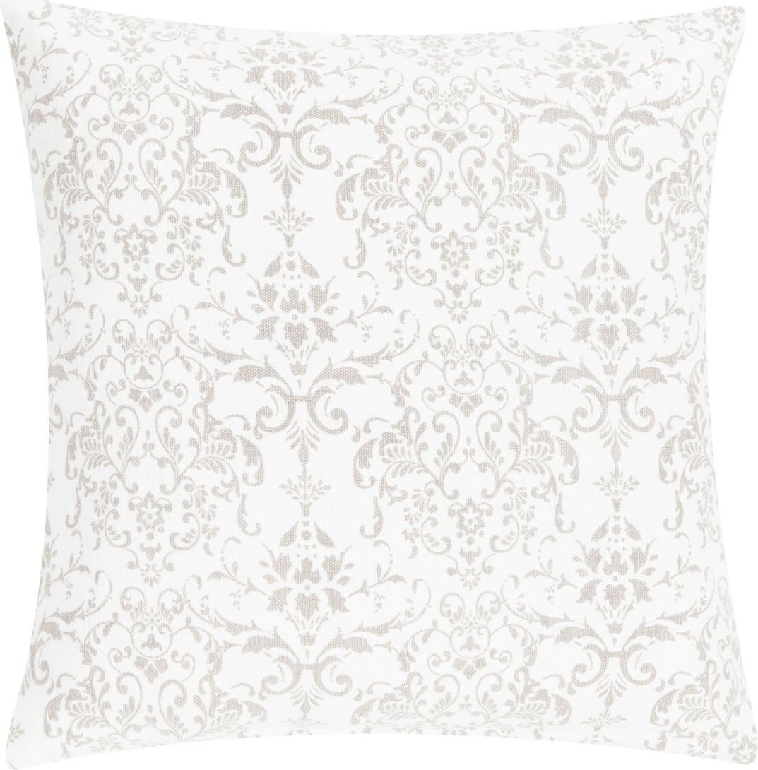 D2 Design Poduszka Stonewash Ornament 50x50 cm biała