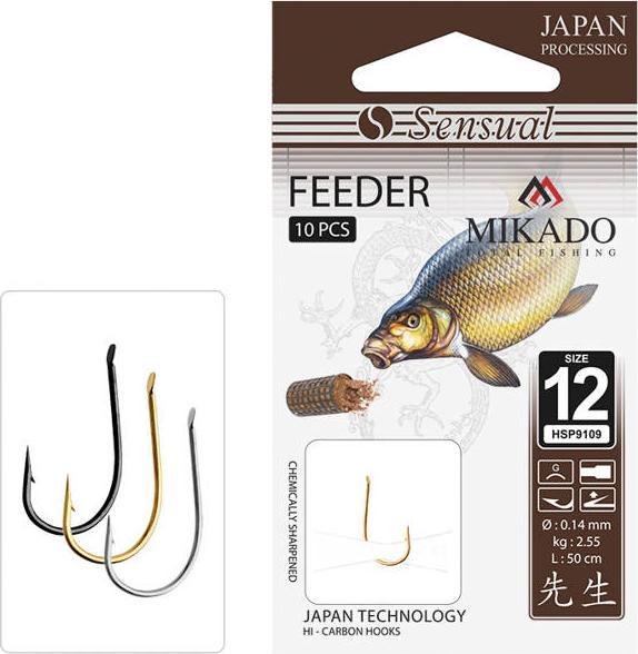 Mikado Przypony wiązane Mikado Sensual Feeder 9109 nr 8 G / żyłka: 0.18mm/70cm 10szt.