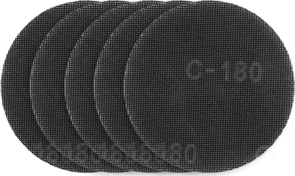 Graphite Siatka ścierna do gipsu na rzep 180 mm, K180, 5szt do szlifierki 59G263