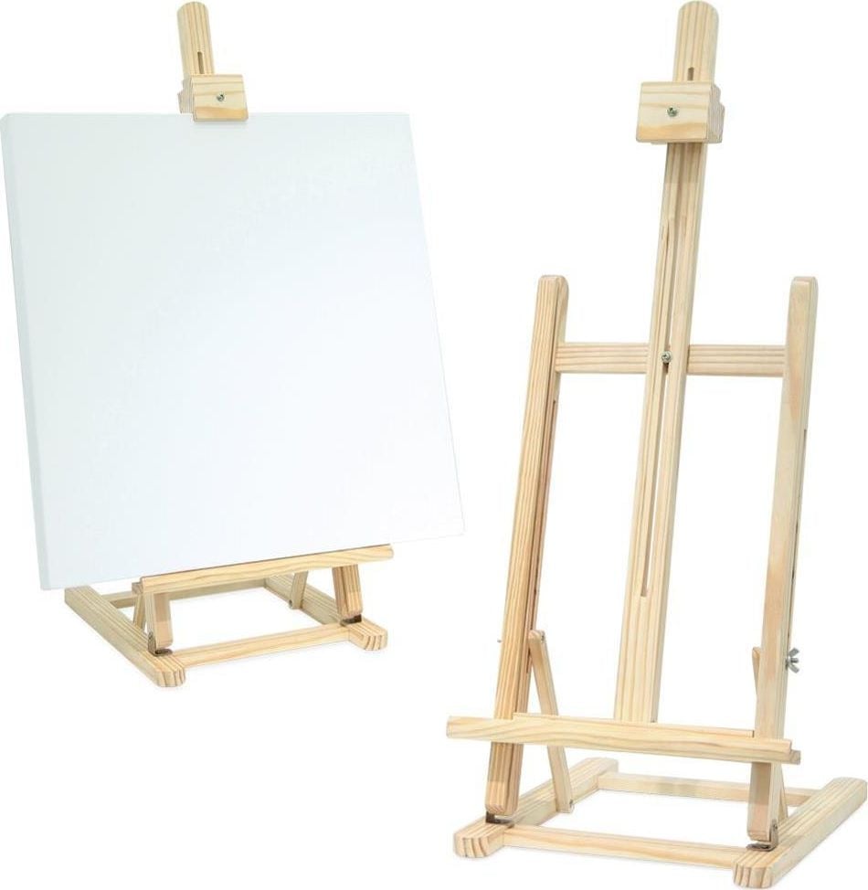 Artist Drewniana sztaluga malarska stołowa, do malowania, regulowana, 56 cm