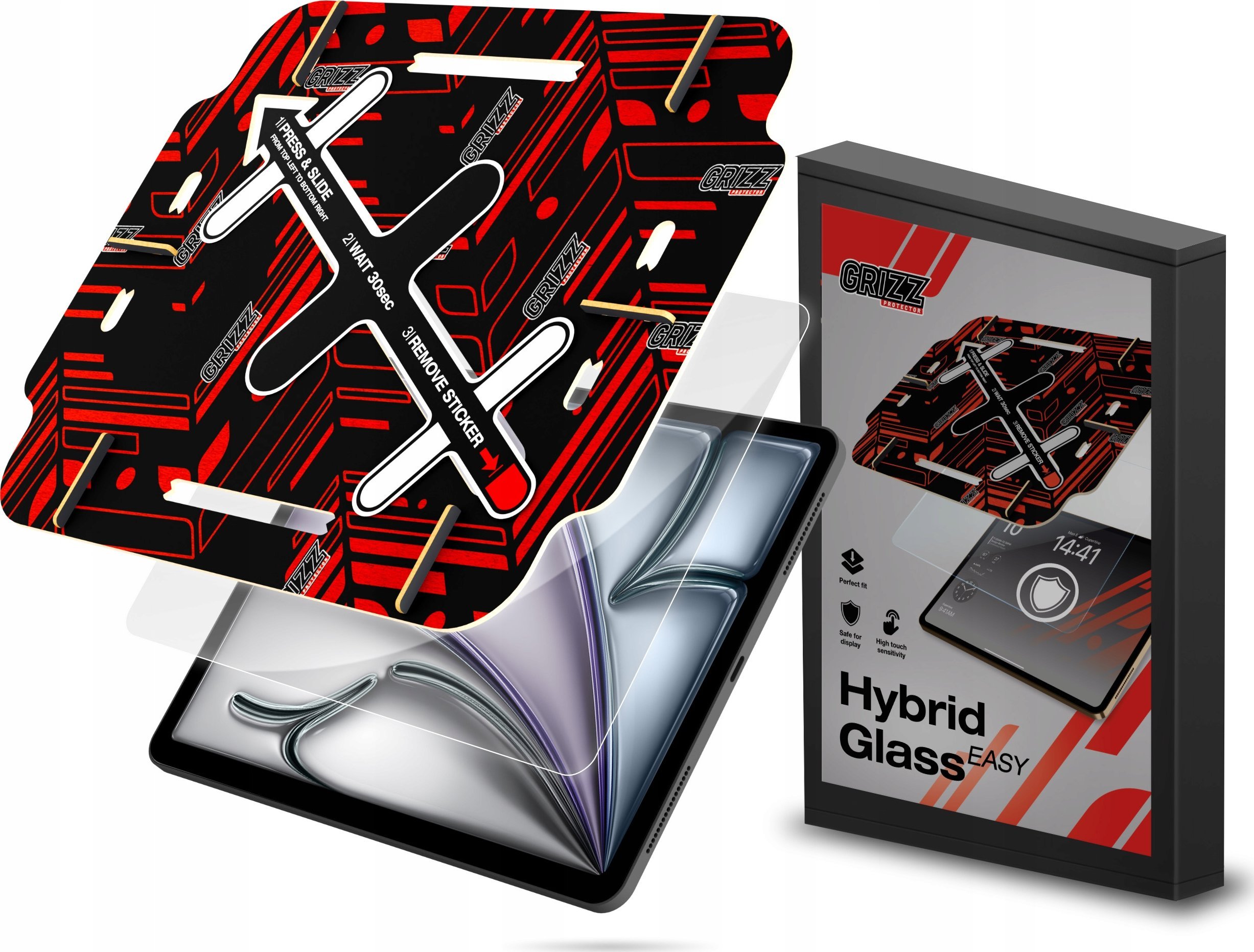 GrizzGlass Szkło hybrydowe GrizzGlass HybridGlass Easy do Apple iPad Air 5th 10,9"