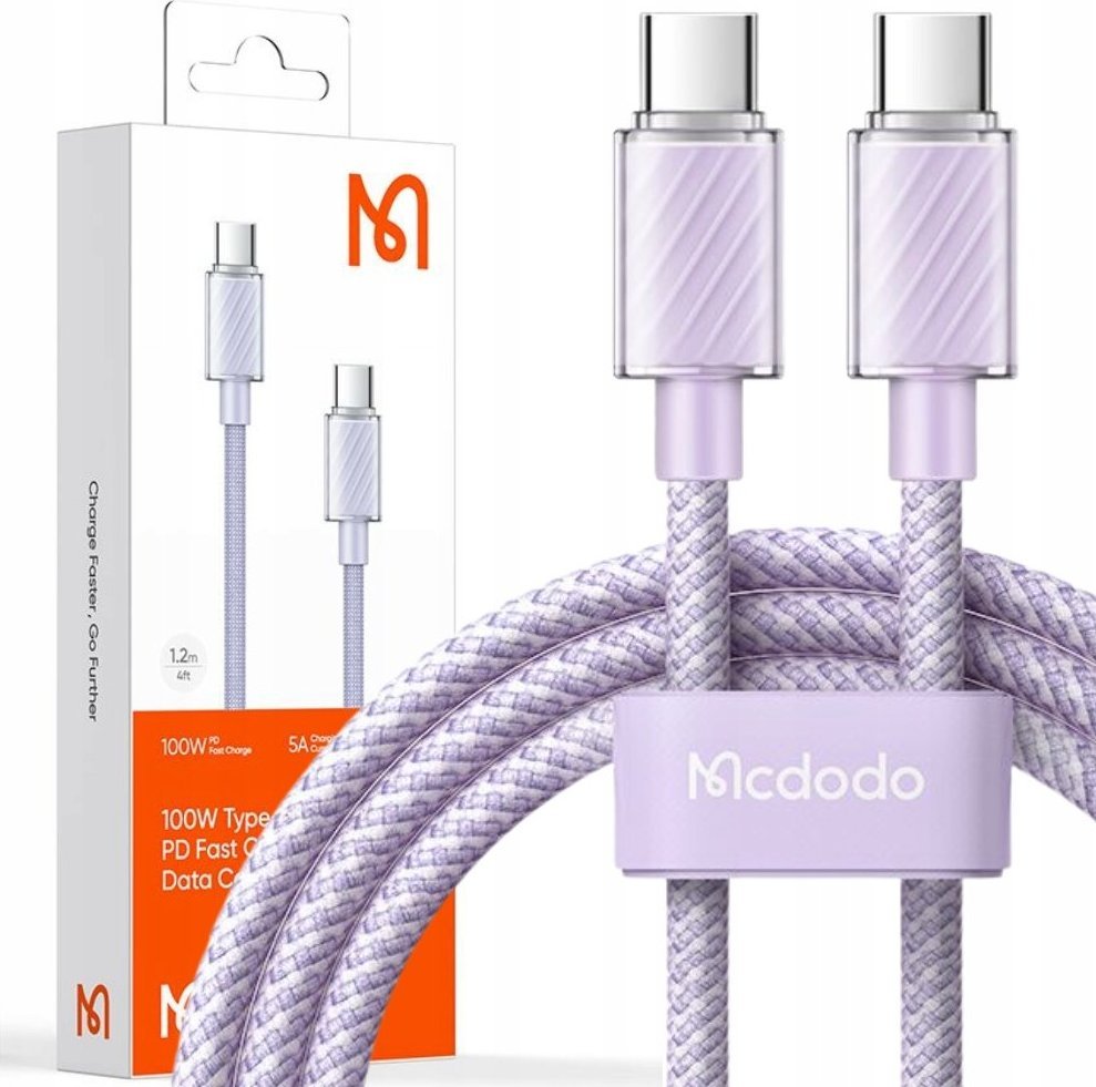Kabel USB Mcdodo MCDODO KABEL USB-C SZYBKIE ŁADOWANIE DO SAMSUNG ŁADOWARKA USB TYP C 100W 1M