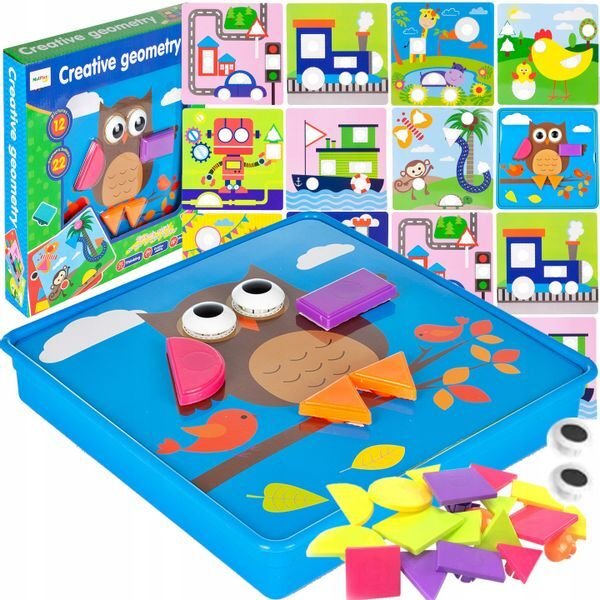 Układanka Kreatywna Figury Geometryczne Poznaj Kształty Puzzle