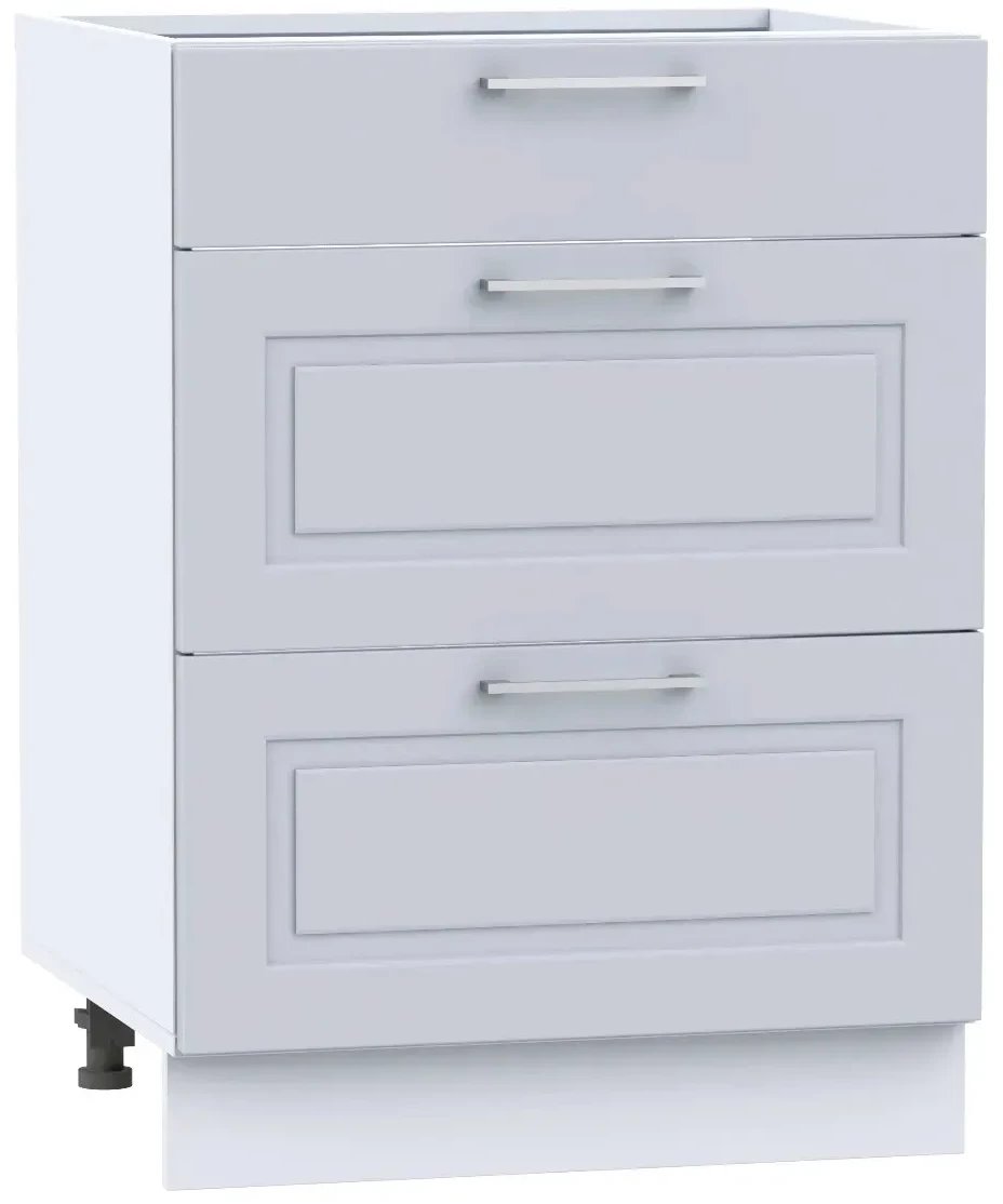 Szafka kuchenna stojąca 60 NATALIA D60S/3 jasnoszara mat STOLKAR