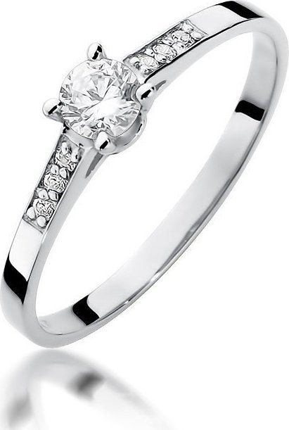 Best Diamonds złoty pierścionek z brylantem 0.21ct 12