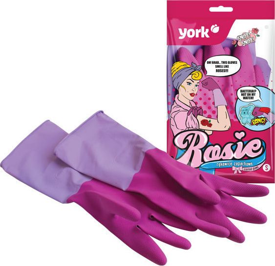 York Rękawice gospodarcze gumowe Rosie rozmiar 9"