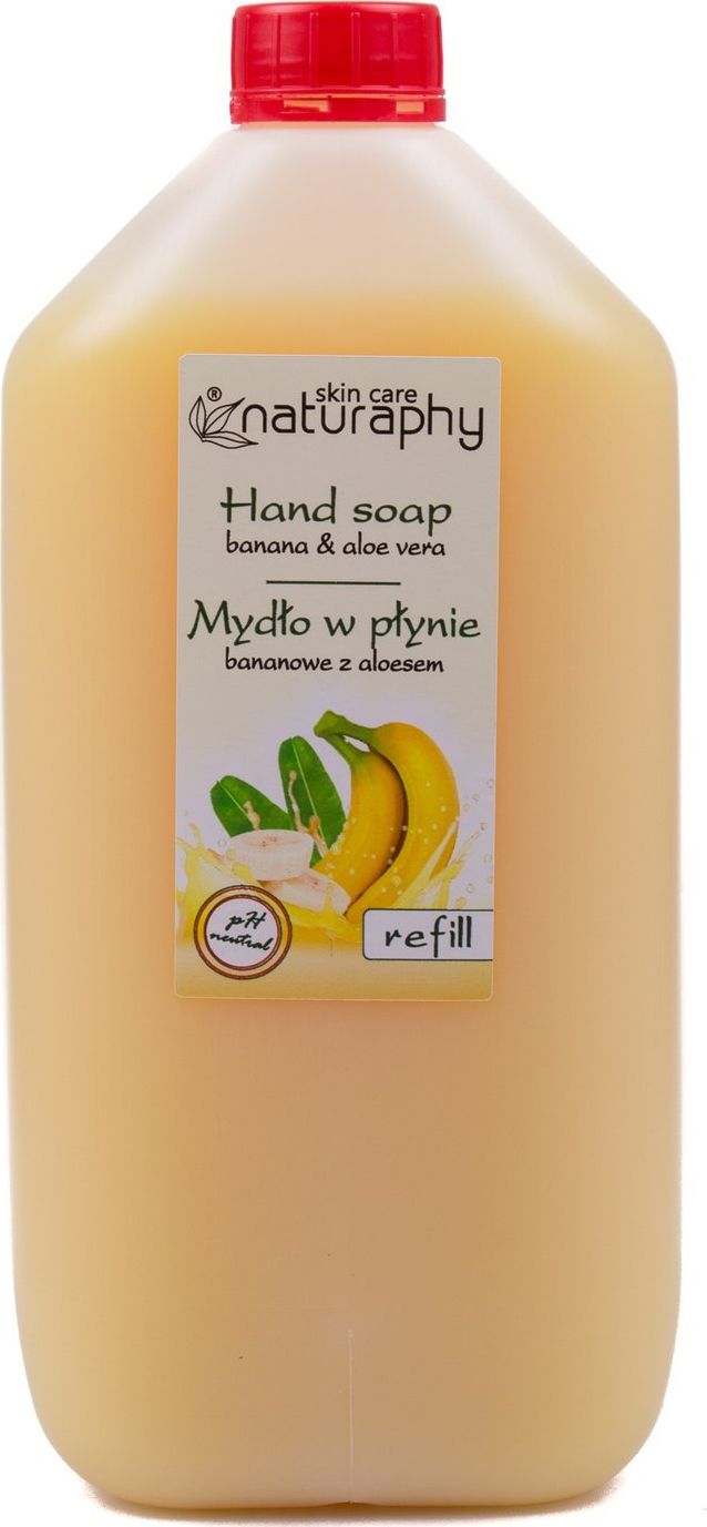 BluxCosmetics Mydło w płynie bananowe z aloesem Naturaphy 5L