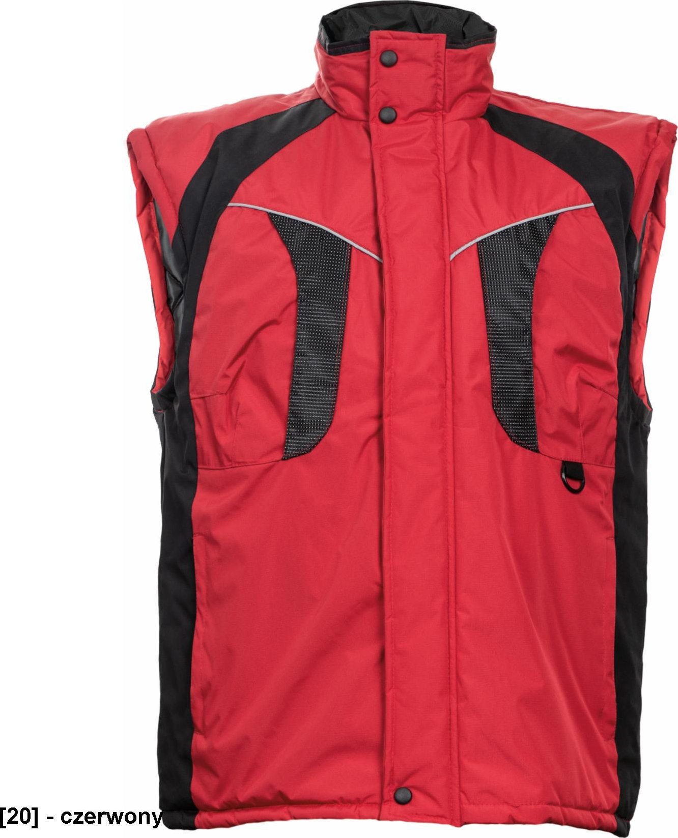 CERVA NYALA kamizelka ocieplana wodoodporna - czerwony L