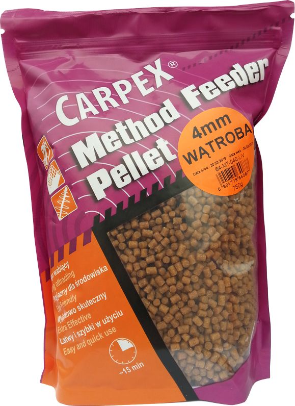 Carpex Method Feeder Pellet - Kukurydza, śr. 4mm, 0.75kg (64-MT-040-COR)