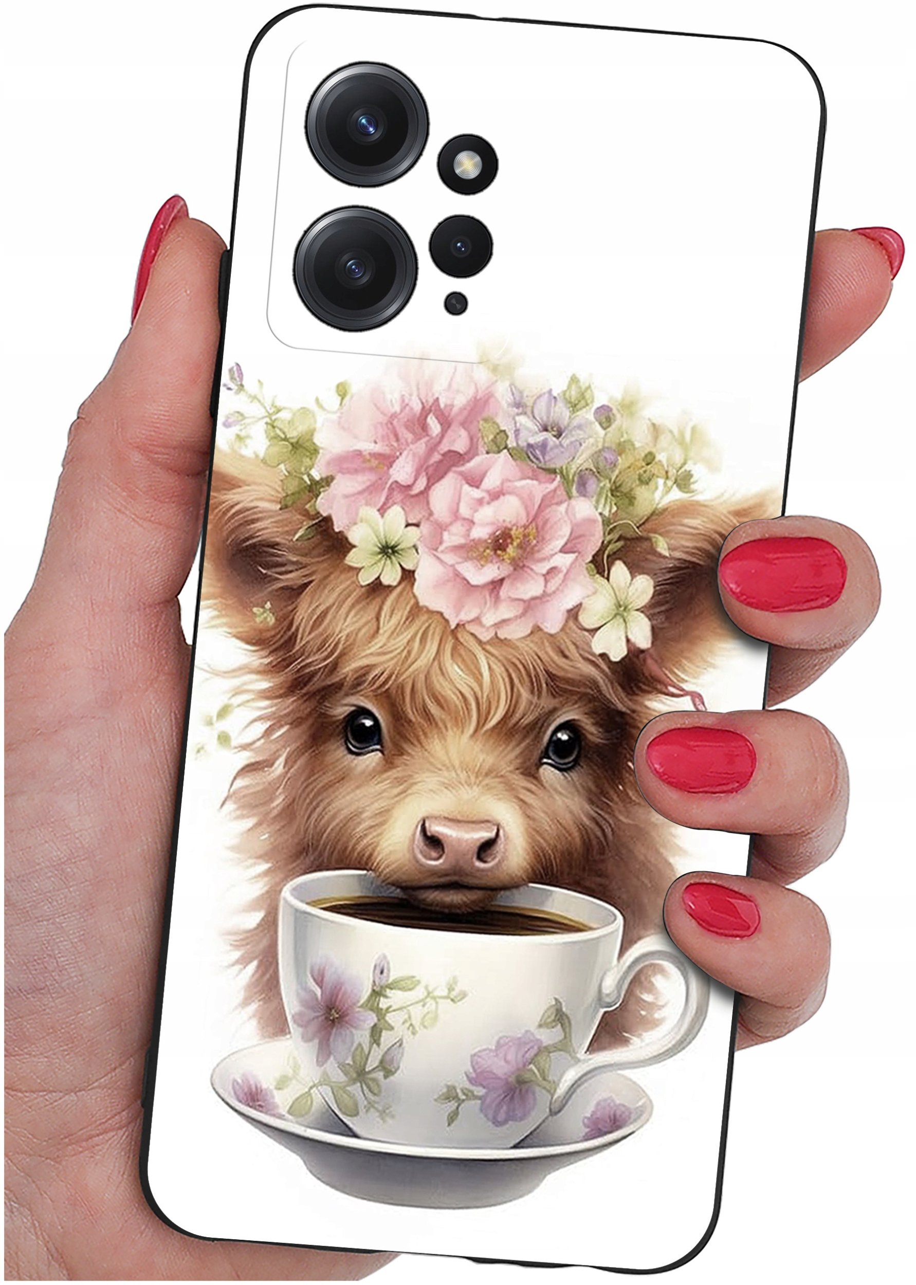 ETUI do Xiaomi Redmi Note 12 4G | WZORY | SILIKONOWE MATT CASE + SZKŁO 9H