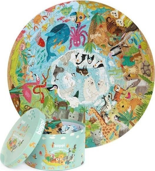 Puzzle okrągłe 150 Zwierzęta świata