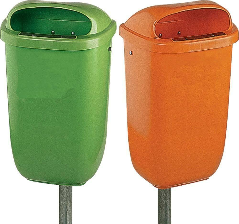 OPV Kosza na papier 50 l z tworz. sztucz., zielony