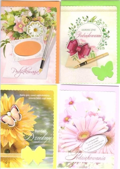 Top Graphic Karnet B6 z nakjejką. Podziękowania (10szt) MIX