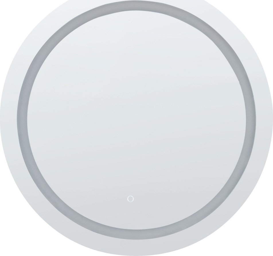 Beliani Okrągłe lustro ścienne LED ø 79 cm srebrne COURSEULLES!