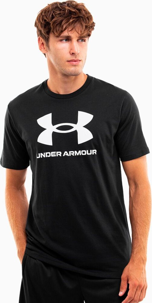 Koszulka męska Under Armour Sportstyle Logo czarna 1382911 001 S