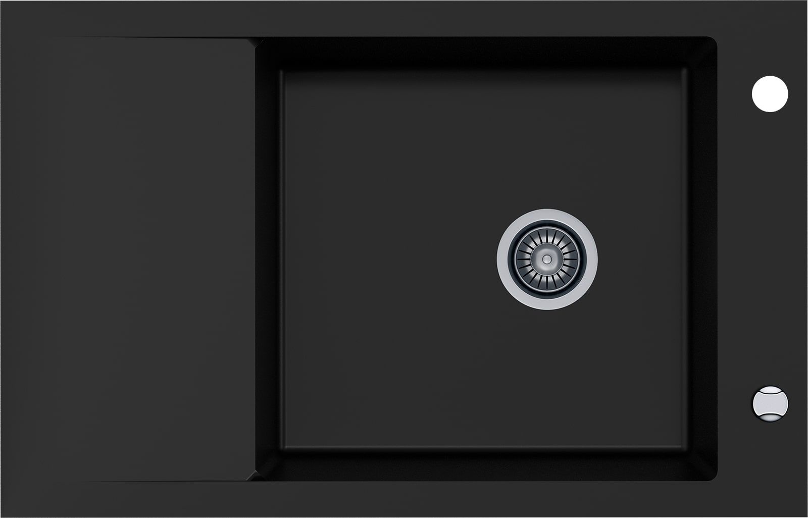 Zlewozmywak Kernau granitowy Kernau KGS M 6078 1B1D Deep Black