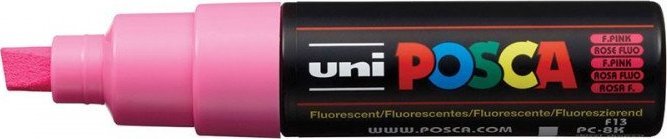 Uni MARKER PLAKATOWY UNI POSCA PC-8K FLUORESCENCYJNY RÓŻOWY