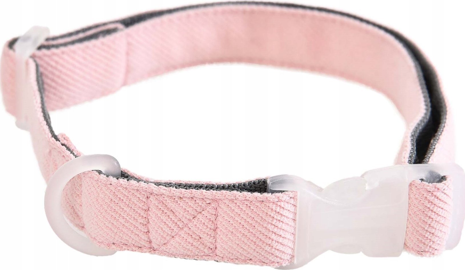 Barry King Obroża dla psa, 1,5x25-40cm, szary/różowy