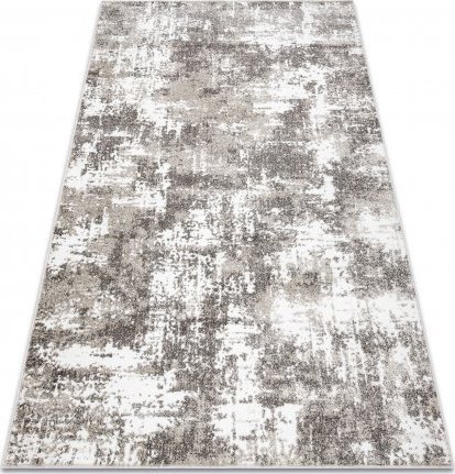 Dywany Łuszczów Dywan MATEO 8038/944 Nowoczesny vintage, przecierany - strukturalny szary / beż, 80x150 cm