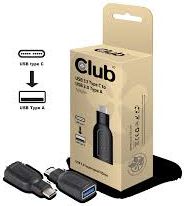 Adapter USB Club 3D USB-C - USB Czarny (CAA-1521)