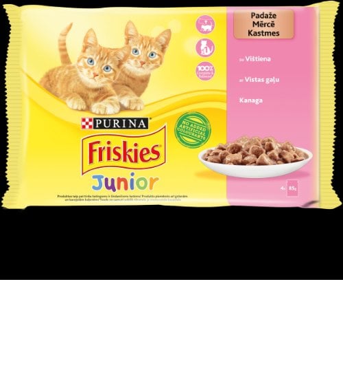 CAT CANNED FOOD JUNIOR CHICKEN 4X85G