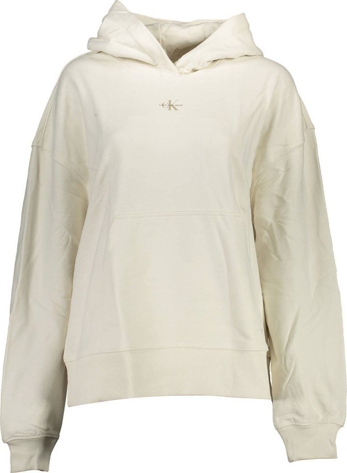 Calvin Klein BLUZA DAMSKA BEZ ZAMKA CALVIN KLEIN BIAŁA S