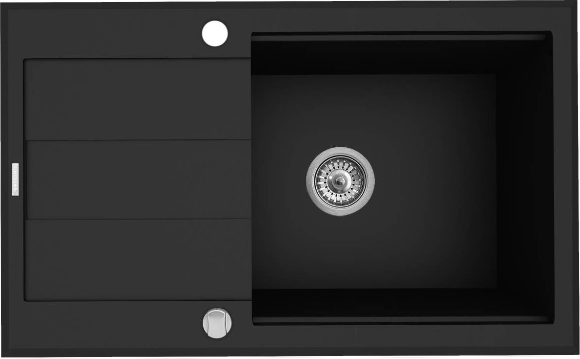 Zlewozmywak Pyramis Pyramis Sparta PLUS LUX 78x48 1B1D czarny