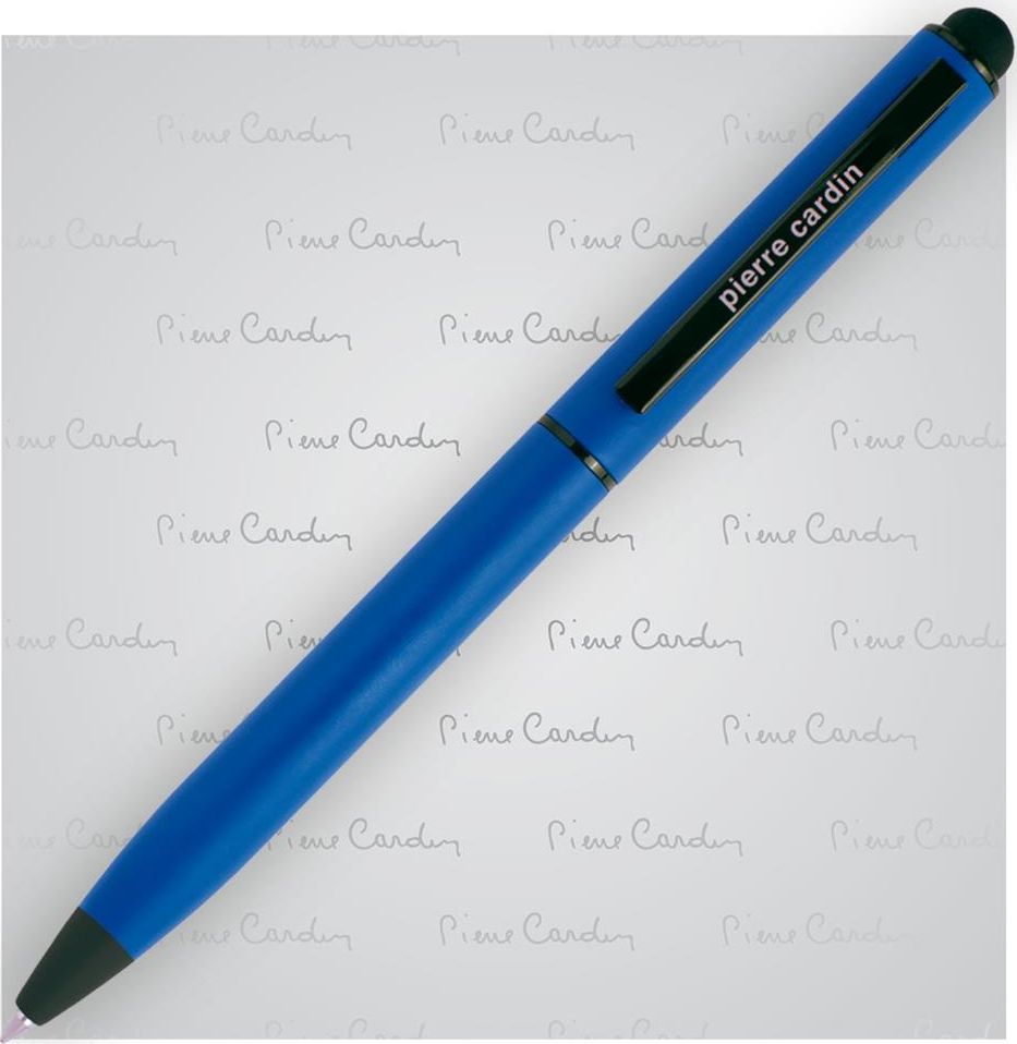 Pierre Cardin Długopis metalowy touch pen, soft touch PIERRE CARDIN Celebration Niebieski uniwersalny