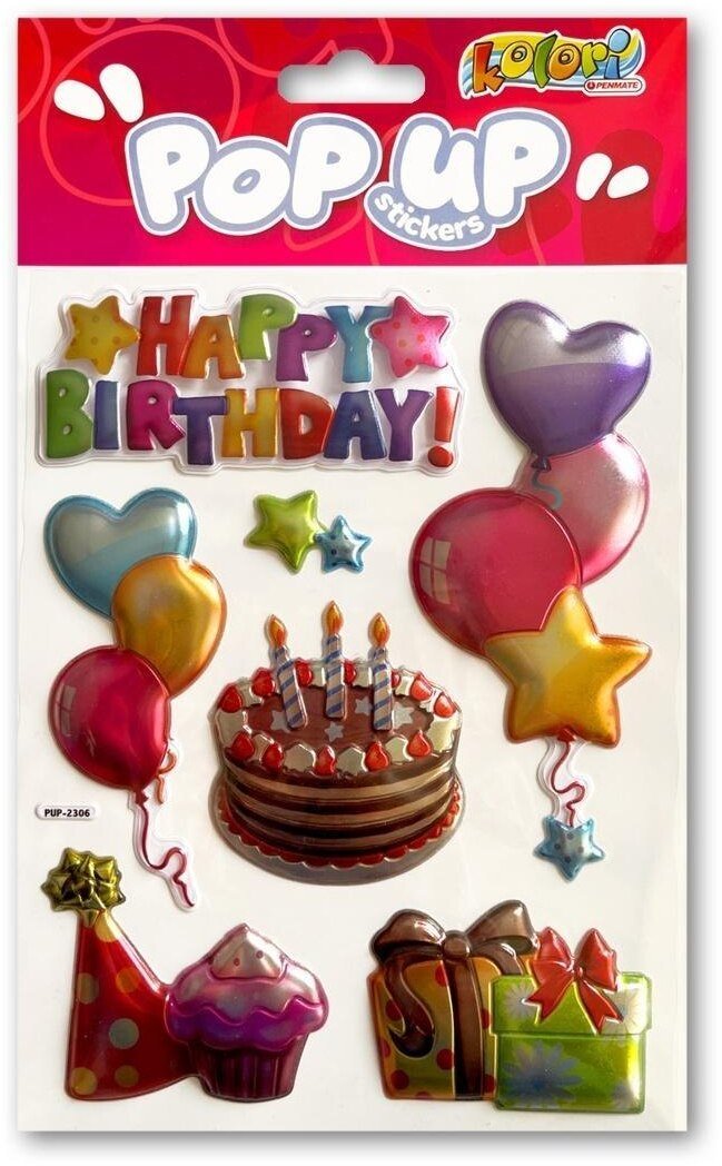 Naklejki metaliczne Brithday