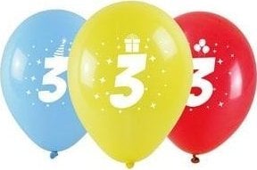 Balony z nadrukiem 3 28cm 3szt