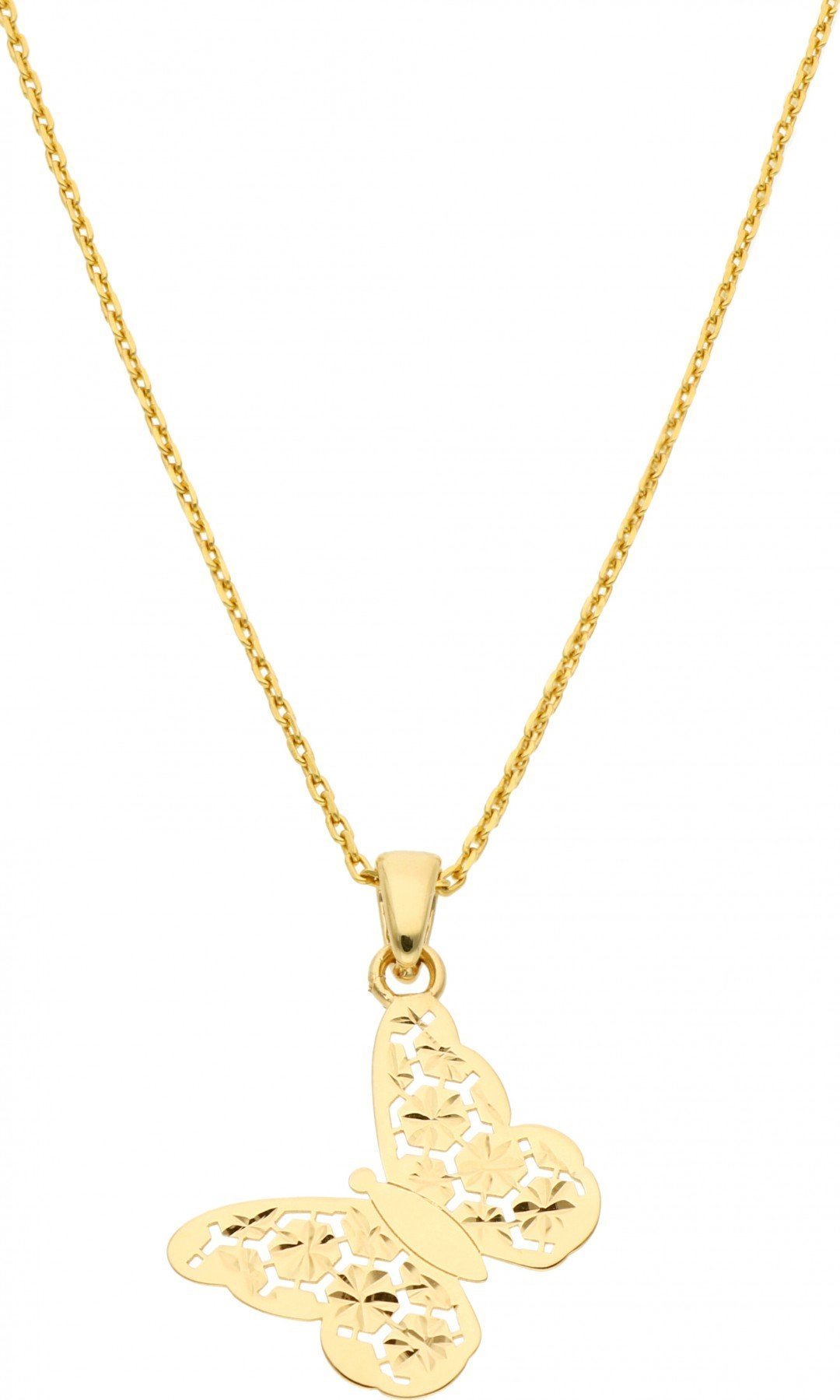 Rosanto Złota zawieszka mały ażurowy motyl 585 14k