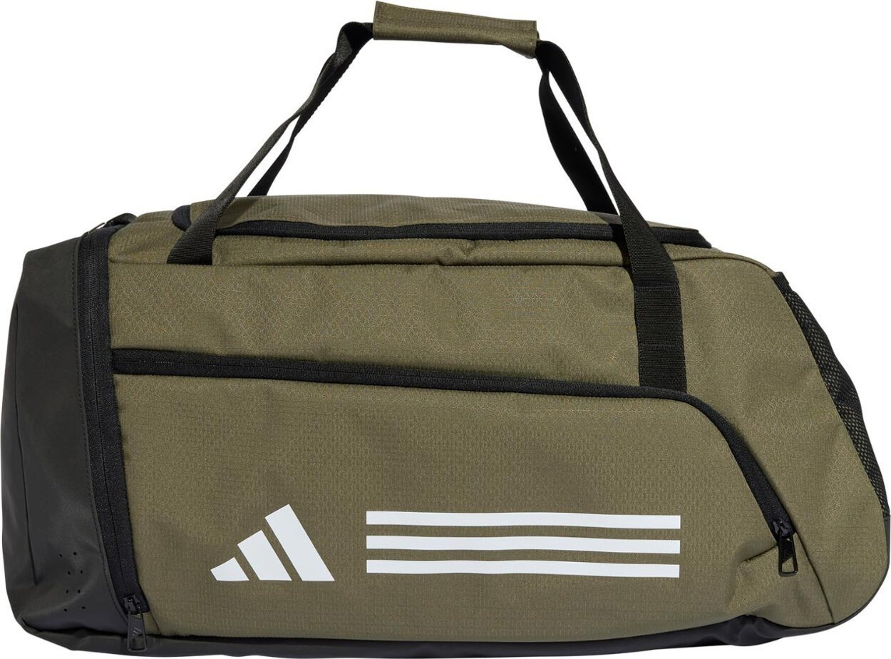 Adidas Torba sportowa Essentials 3-Stripes Duffel M oliwkowa (IZ1918)